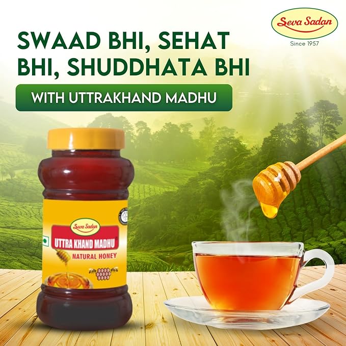 Seva sadan Uttra Khand Madhu Natural Honey 500gram Seva Sadan