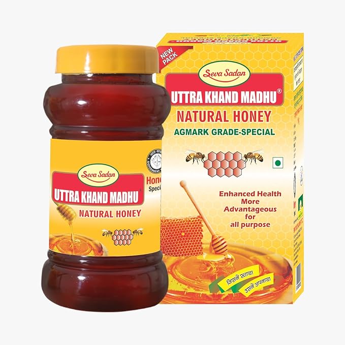 Seva sadan Uttra Khand Madhu Natural Honey 500gram Seva Sadan