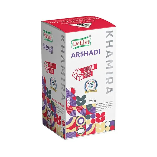 Dehlvi Remedies Arshadi Sugar-Free (125 gm) | (Sugar Free Khamira Abresham hakeem Arshad Wala) Medlelo