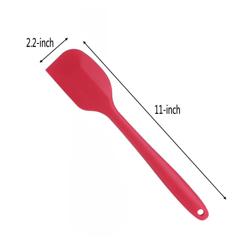 Large Spatula Non-Stick Silicon Spatula Set for Cooking & Baking, (Set of 3) Medlelo