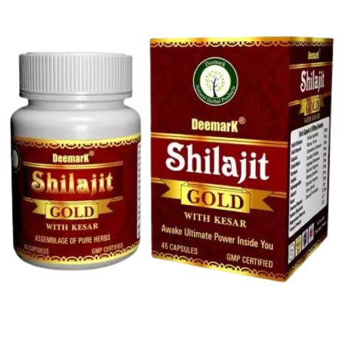 Deemark Shilajit Gold With Kesar Capsules Deemark