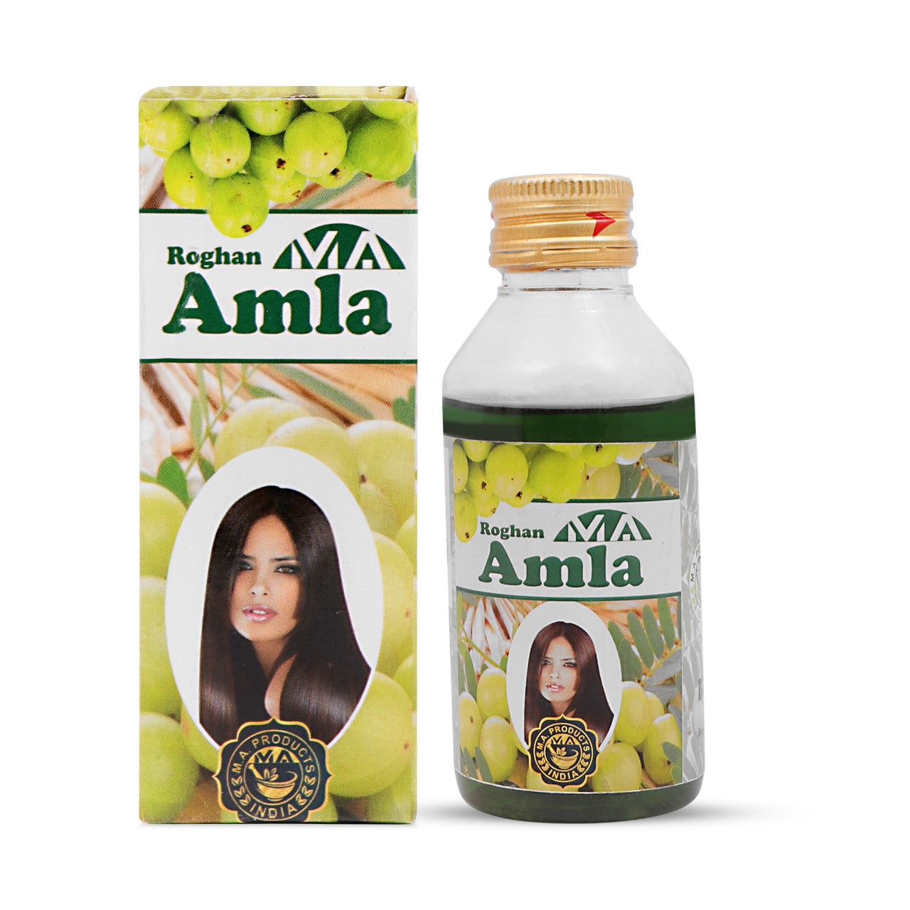 MA Roghan Amla Hair Oil - 100 ml | Promotes Strong, Long & Thick Hair | Nourishes the Scalp | Reduces Hair Fall, Strengthens Hair, and Supports Healthy Hair Growth-Made with Unani Hakeemi Formula Biaz-e- Kabir Pack of 2 Medlelo