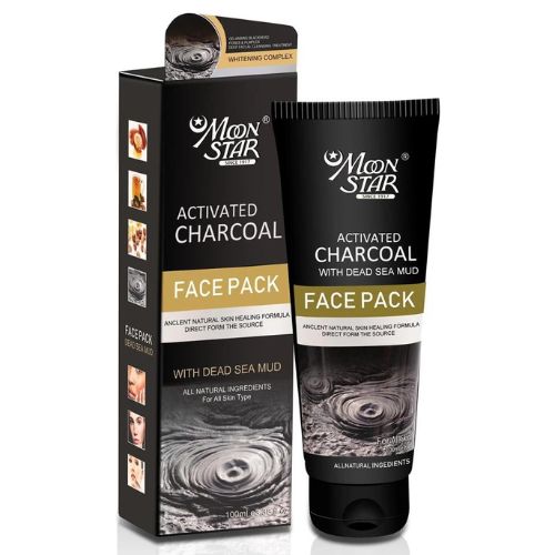 Moonstar Activated Charcoal Face Pack Moonstar