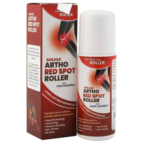 Sinjha Artho Red Spot Roller With Cool Menthol