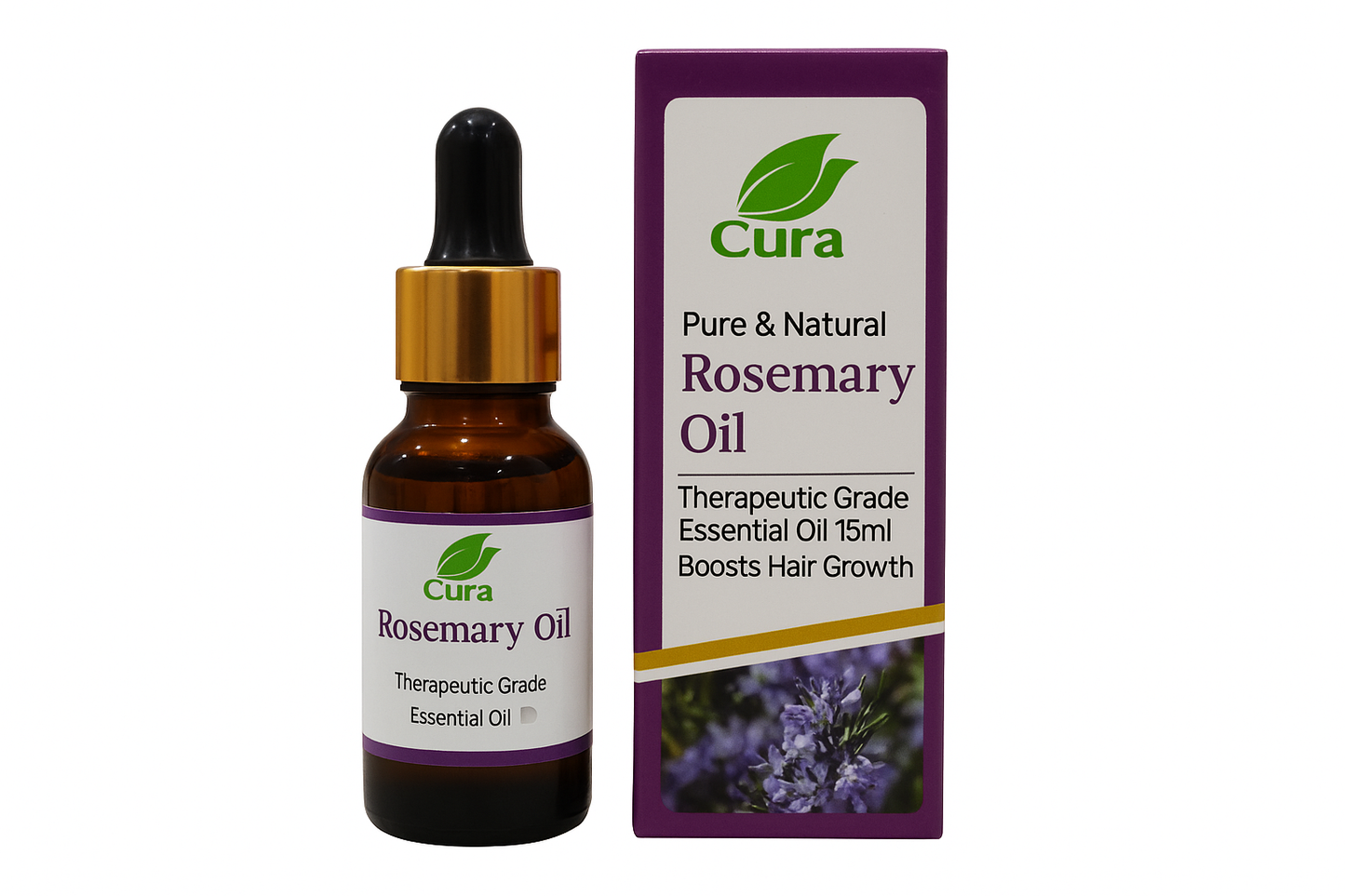 Cura Rosemary Oil | Boosts Hair Growth | Therapeutic Grade Essential Oil Cura