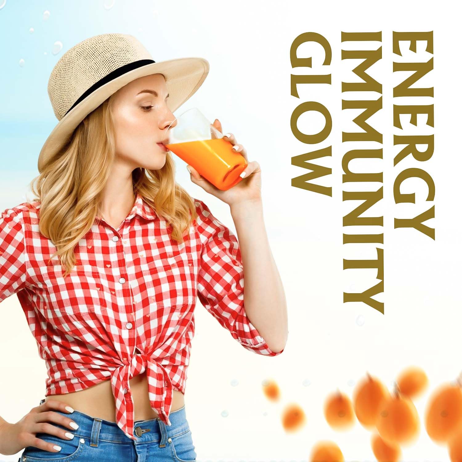 Herbal Canada Himalayan Sea Buckthorn Juice Pulp Concentrate 500ml | Rich in Natural Vitamin C, Omega 3 6 7 9, Antioxidants | Immunity, Skin Glow, Gut Health, No Added Sugar | Makes 50 Glasses Medlelo