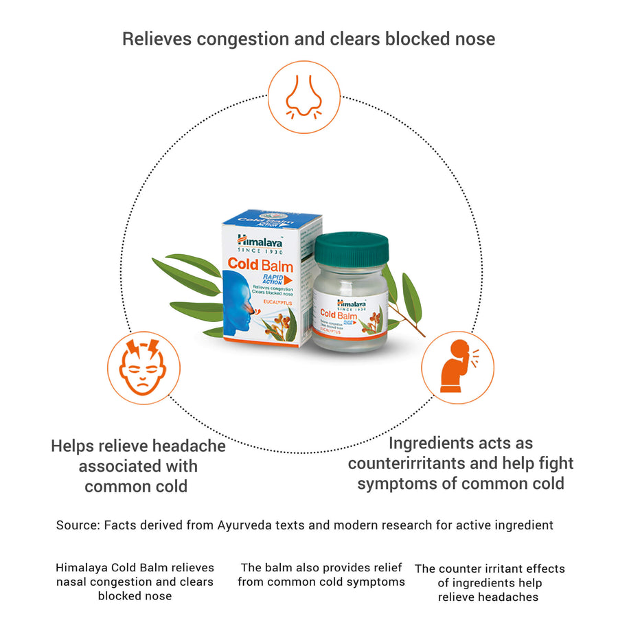 Himalaya Cold Balm | Rapid Action on blocked nose Himalaya