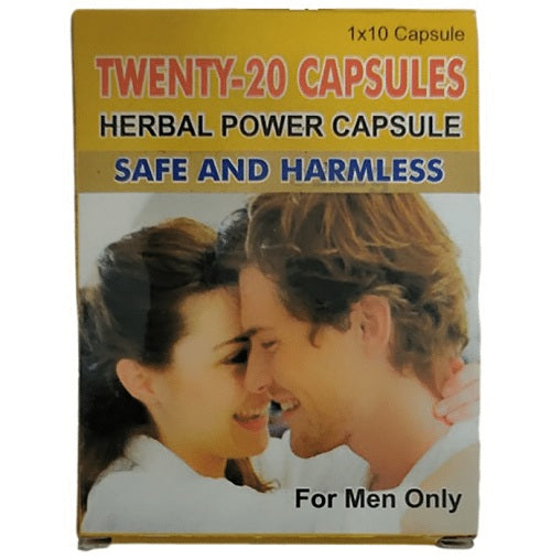 Rana Herbal Twenty 20 Herbal Power Capsule for Men - Medlelo