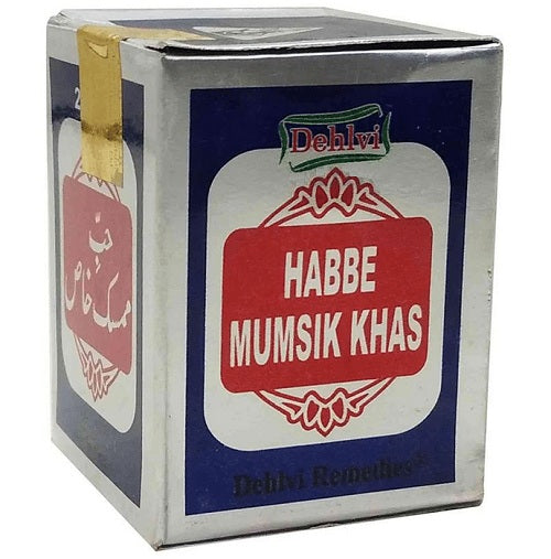 Dehliv Habbe Mumsik Khas on medlelo.com A herbal aphrodisiac and retentive pill with ingredients including Papaver somniferum, Anacyclus pyrethrum, Myristica fragrans, Cinnabaris, and honey, aimed at improving sexual power and youthfulness."